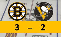 Late Surge Isn’t Enough to Lift Penguins Past Boston