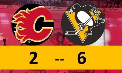 Holy Nedeljkovic, Penguins Power Play Drowns Flames in Blowout Win