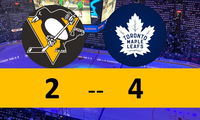 Penguins Mistakes Lead to Maple Leafs Goals; Pens Lose 4-2