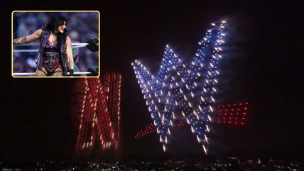 Rhea Ripley drops two-word reaction to WWE drone show lighting up Los Angeles skies to celebrate Raw on Netflix premiere