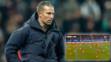 Robin van Persie left fuming at SCANDALOUS error that left Heerenveen playing against 12 men