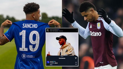 Jadon Sancho posts cryptic message on X following Marcus Rashford’s Aston Villa debut