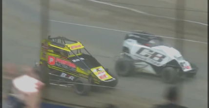 Christopher Bell, Kyle Larson deliver Tulsa Shootout photo finish