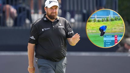 WATCH: Shane Lowry KNOCKS DOWN volunteer at AT&T Pebble Beach Pro-Am with wayward shot