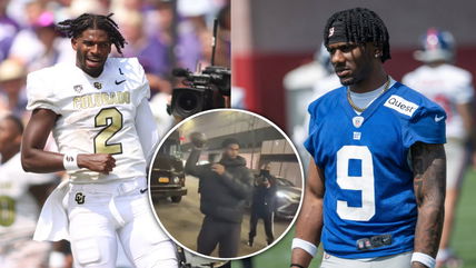 (Video) Shedeur Sanders and Malik Nabers spark Giants buzz with NYC street toss amid Draft speculation