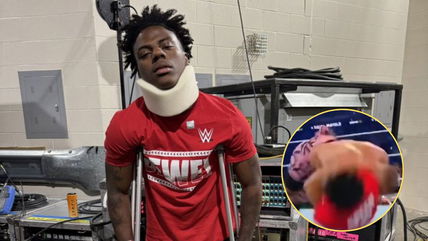 “Bro got ABSOLUTELY TEARED”- IShowSpeed gets SPEARED out of his shoes during shock appearance in Royal Rumble match; fans react