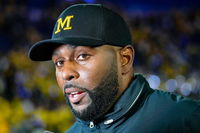 Michigan Wolverines’ Sherrone Moore coaching without a contract during 2024 CFB season