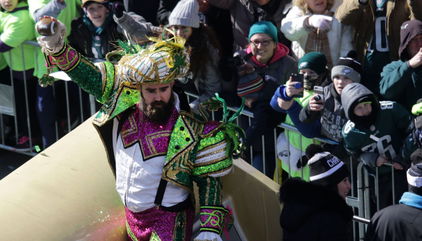 Jason Kelce’s Frat Boy Ways Continue With Newly Surfaced Video Of Him Flipping An Eagles Helmet Golf Cart