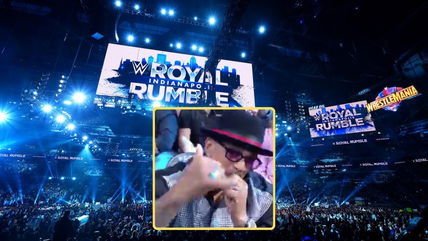 WATCH: After Travis Scott, WWE Hall of Famer caught by cameras smoking weed at the Royal Rumble