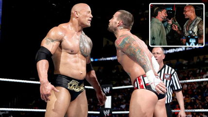 “He works with adults now not children”- Wrestling fans go bonkers after CM Punk caught chatting with The Rock behind-the-scenes at Raw’s Netflix debut