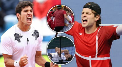 (Video) Bizarre scenes at Davis Cup as Belgium’s Zizou Bergs wins match after Chile’s Cristian Garin refuses to play