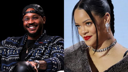 Internet doesn’t buy Carmelo Anthony justifying wild Rihanna meme: “We know what it was chief”