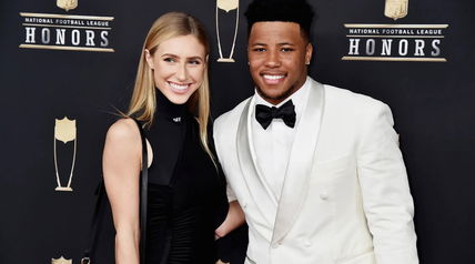 Saquon Barkley reveals major feat with long-time girlfriend Anna Congdon before Super Bowl