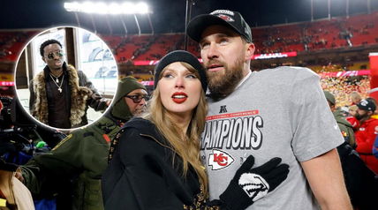 Eagles fan Michael Blackson bizarrely trolls Travis Kelce with Taylor Swift’s name before Super Bowl showdown