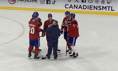 Montreal Canadiens New Lines At Practice Following Cuts