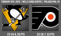 Flyers Game 57, Cross-State Rivals; Lines, Notes, and How to Watch vs. Penguins