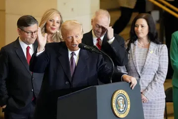 Trump takes shots at Biden, Pelosi, and Jan. 6 moments after optimistic inaugural speech