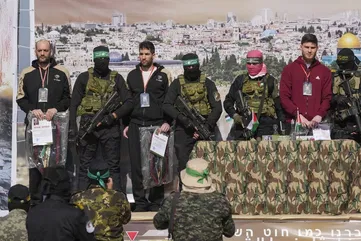 Hamas frees three hostages – including Israeli-American – as fragile ceasefire holds