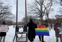 Anti-Trump Mob Sets Up Guillotine on Washington Mall