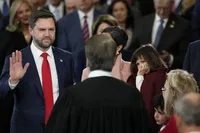 Vance takes up MAGA mantle with swearing in as vice president