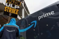 Amazon workers walk off the job in New York as Teamsters strike widens