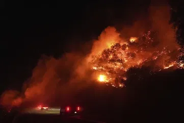 Three fires prompt evacuations near San Diego overnight