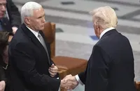 Pence reveals what he said to Trump at Carter funeral