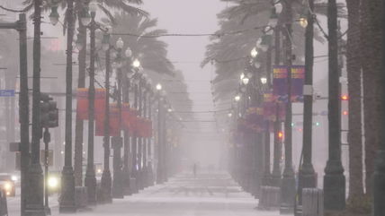 A rare winter storm is bringing heavy snow, sleet and ice to Texas and the northern Gulf Coast