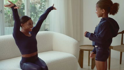 Simone Biles launches first multi-generational collection with Athleta