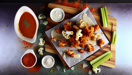 Crispy Baked Buffalo Cauliflower