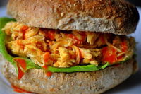 Super Easy Buffalo Chicken Sandwiches