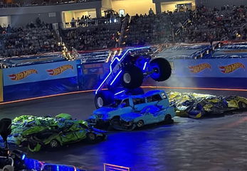 Hot Wheels Monster Trucks Live Glow Party Was the Boy-Mom Delight I Didn’t Know I Needed