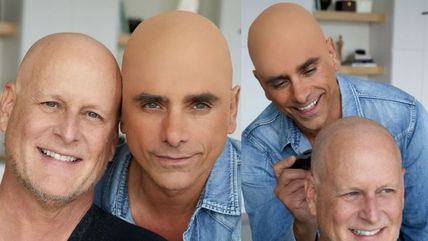 John Stamos Torched For Wearing Bald Cap In ‘Solidarity’ With Cancer-Stricken ‘Full House’ Costar Dave Coulier