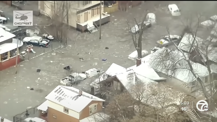 About 300 Detroit residents forced to evacuate their homes due to a water line break