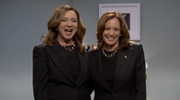 Kamala Harris gives self pep talk, takes dig at Trump during ‘SNL’ appearance