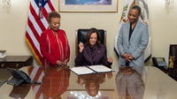 VP Kamala Harris honors Shirley Chisholm with historic Congressional Gold Medal bill signing