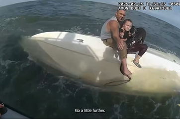 Watch: St. Johns County Sheriff’s Deputies rescue couple and their dog on capsized boat