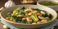 Braised Escarole with Beans