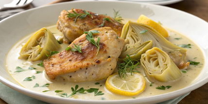 Chicken with Artichokes