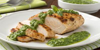 Chicken with Basil Pesto Cream