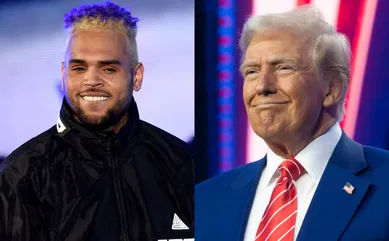 Chris Brown jokes that he wants Trump put on the $100 bill for this reason