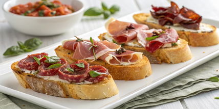 Cured Meat Crostini