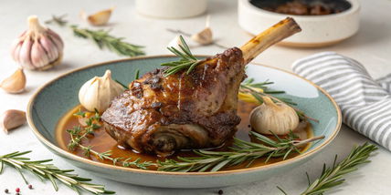 Lamb Shank with Garlic