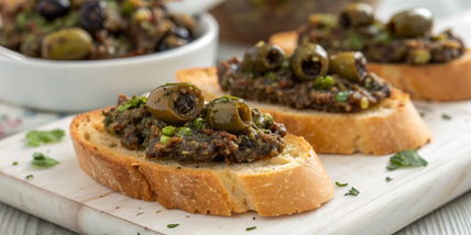 Olive Tapenade Crostini