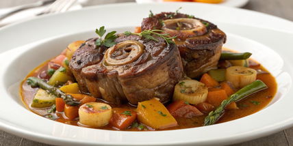 Osso Buco Veal Shanks Braised with White Wine