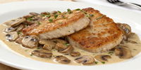 Pork Cutlets with Mushrooms