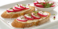 Radish and Butter Crostini