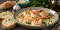 Shrimp with Cream Sauce