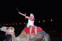 Champagne Sabrage Blindfolded on a Camel | La Bohème, Marrakesh, Morocco