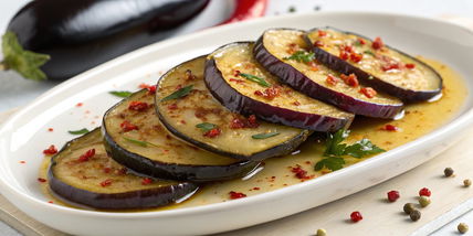 Spicy Marinated Eggplant